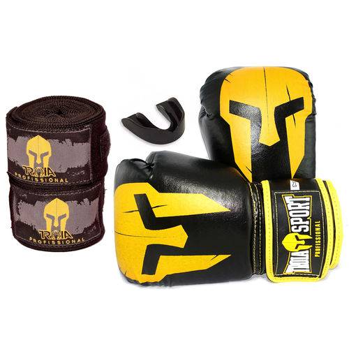 Kit Luva Boxe Muay Thai Troia Sport +bandagem +protetor Bucal é bom? Vale a pena?