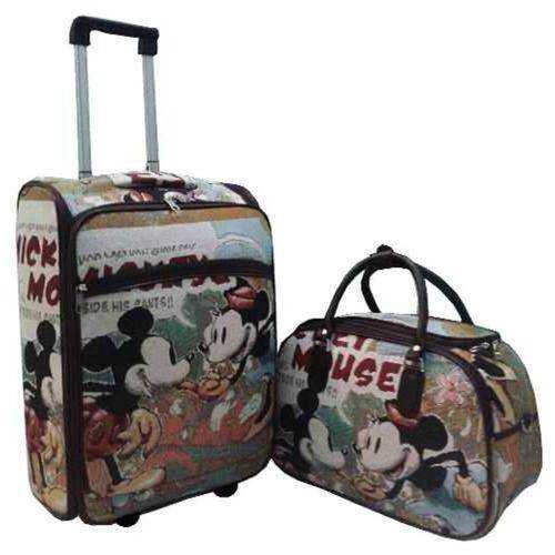 Kit Mala de Viagem Quadrada Personalizada Mickey & Minnie C/ Rodinhas e 01 Bolsa Média é bom? Vale a pena?