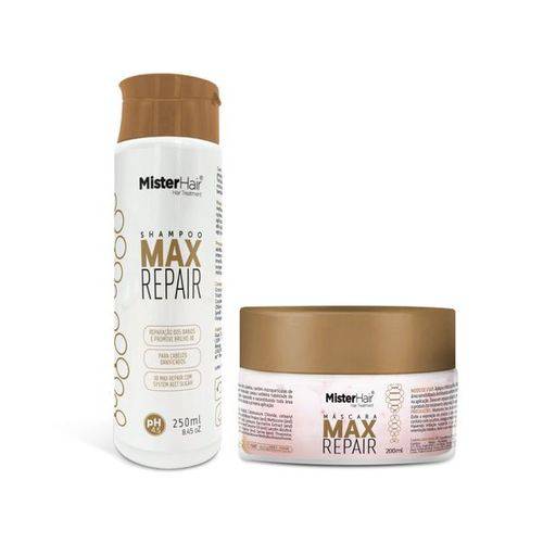 Kit Max Repair (shampoo e Máscara) - Mister Hair é bom? Vale a pena?