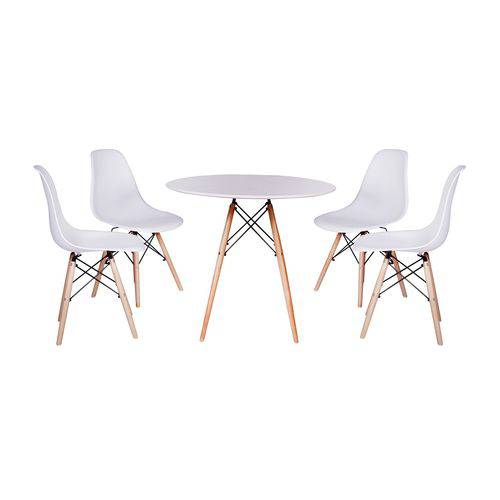 Kit Mesa Jantar Eiffel 120cm Branca + 4 Cadeiras Charles Eames - Branca é bom? Vale a pena?