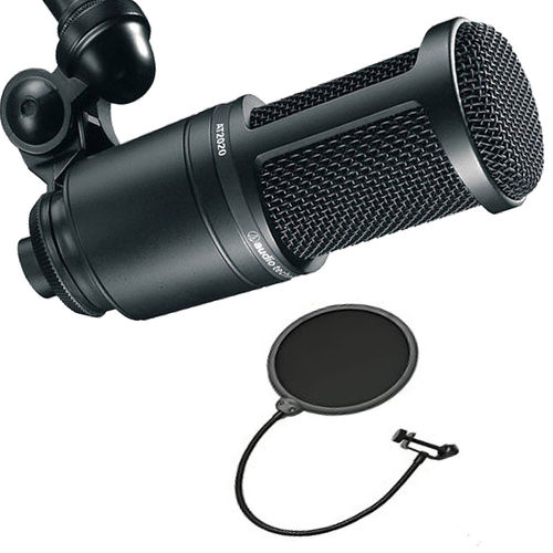 Kit Microfone Audio Technica At2020 + Pop Filter é bom? Vale a pena?