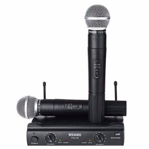 Kit Microfone Sem Fio Duplo Weisre Pgx-58 Uhf Profissional é bom? Vale a pena?