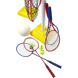 Kit OutDoor Play 3x1 Badminton, Volei e Tênis JC-238A é bom? Vale a pena?