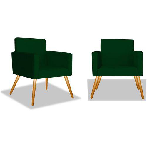 Kit 2 Poltronas Cadeiras Decorativa Beatriz Sala Quarto Escritório Recepção Suede Verde Musgo - AM DECOR é bom? Vale a pena?