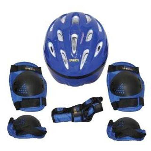 Kit Proteção Azul Tam P 411102 7 Itens Skate Rollers Bicicleta Patins é bom? Vale a pena?