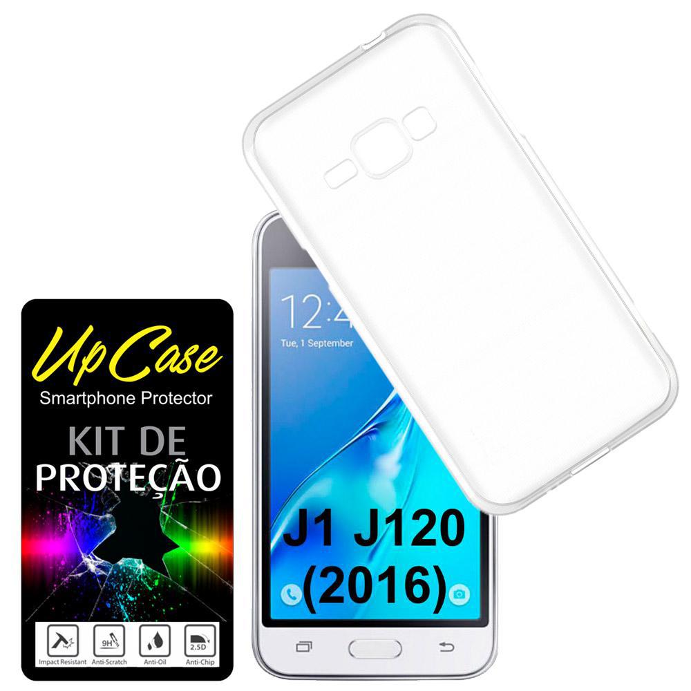 Kit Protecao= Capa Tpu Transparente Pelicula De Vidro Para Samsung Galaxy J1 (2016) J120 - Upcase é bom? Vale a pena?