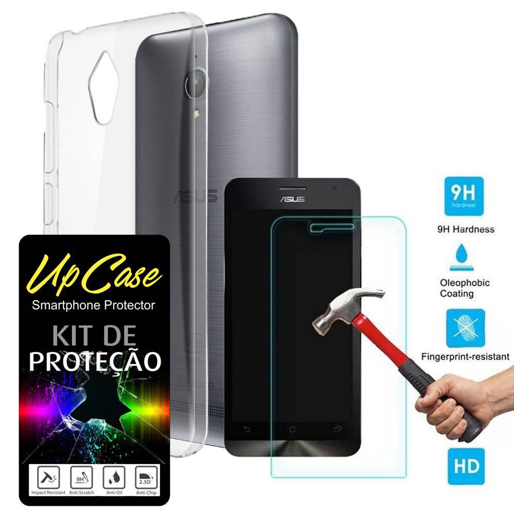 Kit Protecao Smartphone Asus Zenfone Go Zc500tg= Pelicula De Vidro E Capa Tpu Transparente - Upcase é bom? Vale a pena?