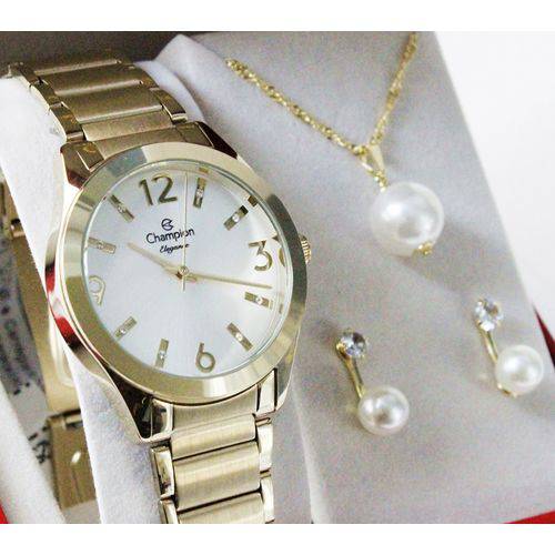 Kit Relógio Champion Elegance Feminino CN25396W é bom? Vale a pena?