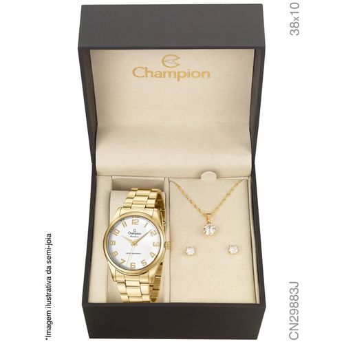 Kit Relógio Champion Feminino com Colar e Brincos CN29883J é bom? Vale a pena?