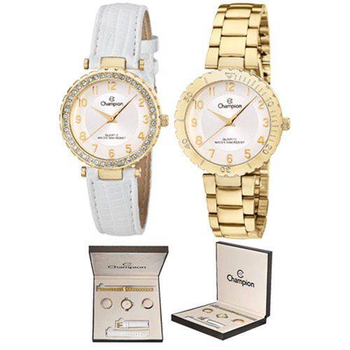 Kit Relógio Champion Feminino Troca Aro e Pulseiras Cn28759h é bom? Vale a pena?