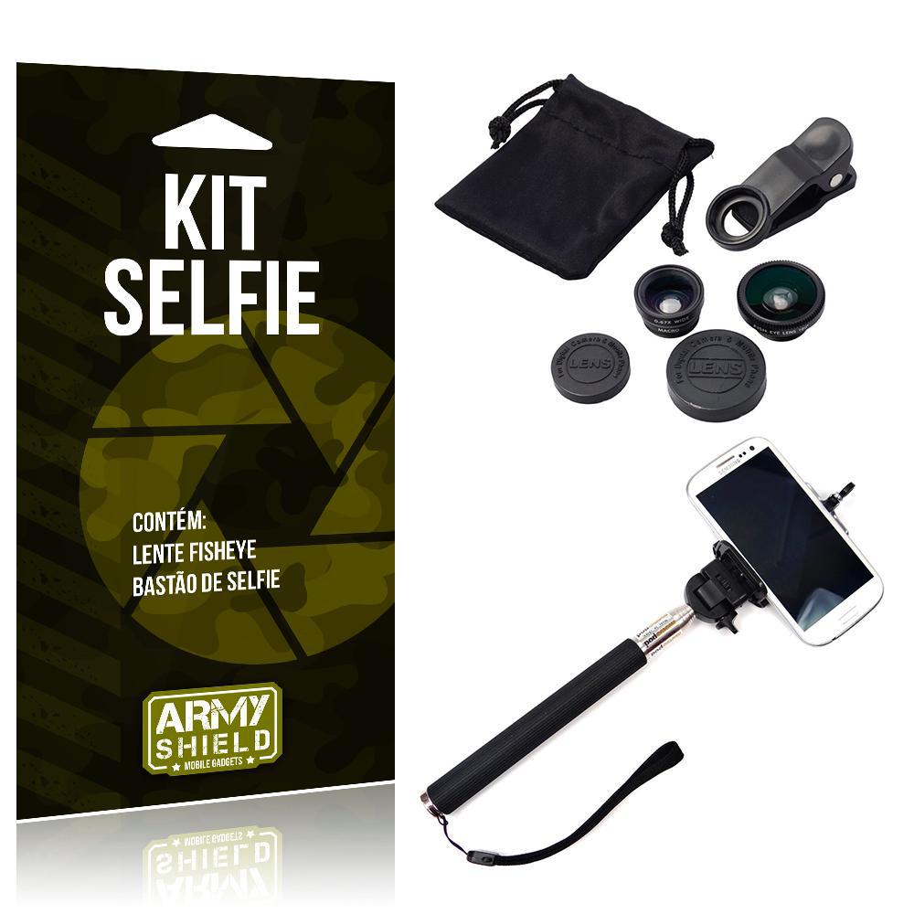 Kit Selfie Lg K10 Lente Fisheye 3in1 + Bastão Selfie - Armyshield é bom? Vale a pena?