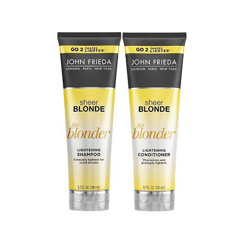 Kit Sheer Blonde Go Blonder Lightening John Frieda Shampoo + Condicionador é bom? Vale a pena?