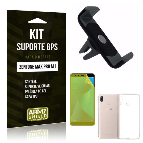 Kit Suporte Veicular Zenfone Max Pro M1 ZB602KL Suporte + Película + Capa - Armyshield é bom? Vale a pena?
