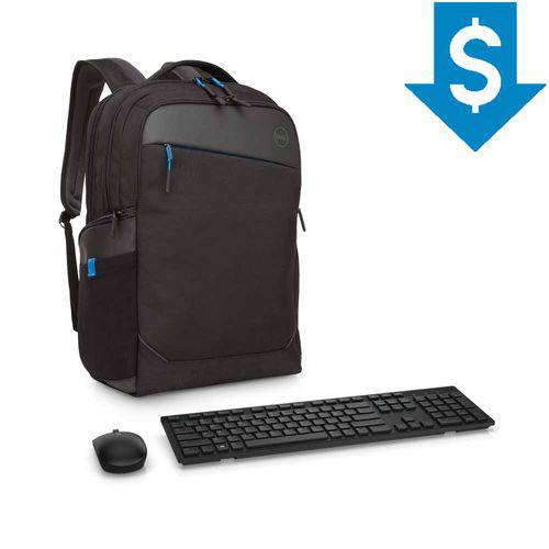 Kit Teclado e Mouse Wireless Dell KM636 Preto + Mochila para Notebook Dell Professional 15,6" é bom? Vale a pena?