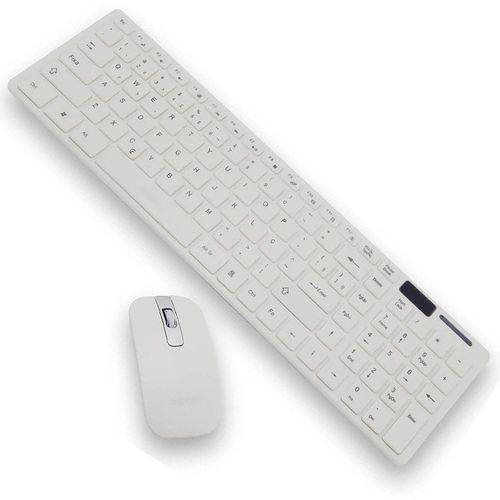 Kit Teclado + Mouse Sem Fio Wireless USB Exbom BK-S1000 Branco com Capa Silicone é bom? Vale a pena?