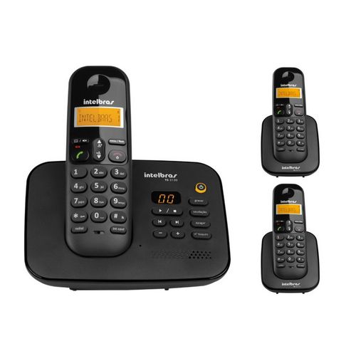 Kit Telefone Sem Fio Digital com Secretária Eletrônica Ts 3130 Intelbras + 2 Ramal Ts 3111 Intelbras é bom? Vale a pena?