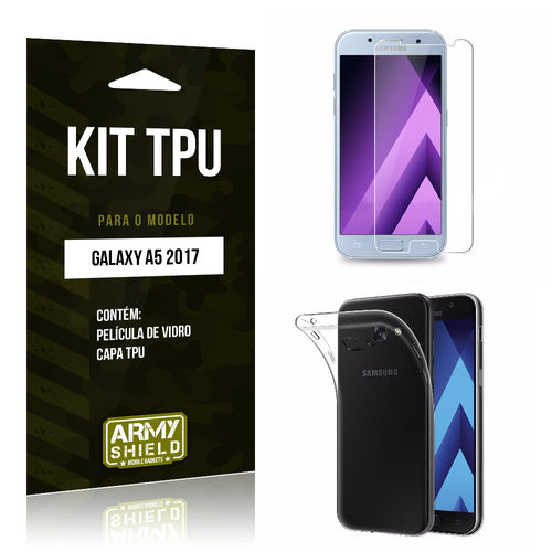 Kit Tpu Galaxy A5 2017 Capa Tpu + Película de Vidro -armyshield é bom? Vale a pena?
