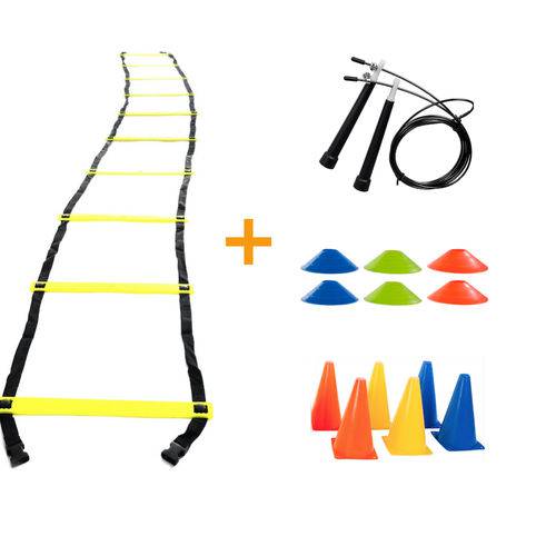 Kit Treino Funcional Escada Agilidade Cones e Corda de Pular é bom? Vale a pena?