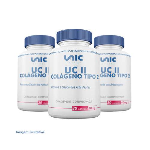 Kit 3 UC-II (Colágeno Tipo 2) 40mg 90 Cápsulas - Autêntico - Unicpharma é bom? Vale a pena?
