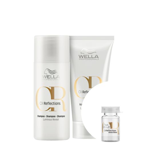 Kit Wella Professionals Oil Reflections Luminous Magnifying Elixir Sérum- Shampoo + Máscara + Ampola é bom? Vale a pena?
