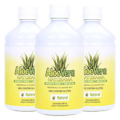 Kit 3x Aloe Vera (babosa) Orgânica Natural 500ml - Naturama é bom? Vale a pena?