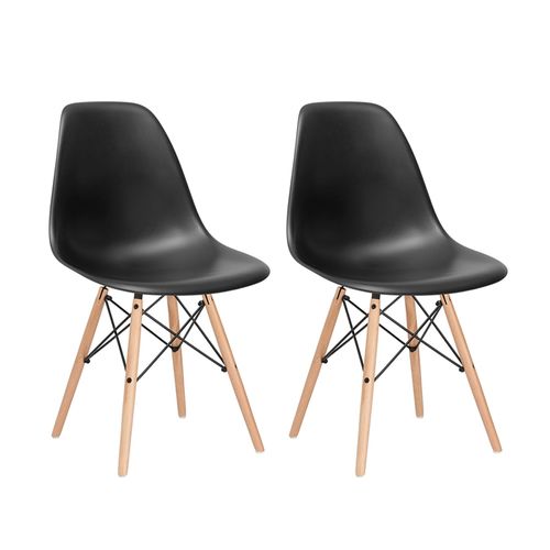 Kit - 2 X Cadeiras Charles Eames Eiffel DSW - Preto - Madeira Clara é bom? Vale a pena?