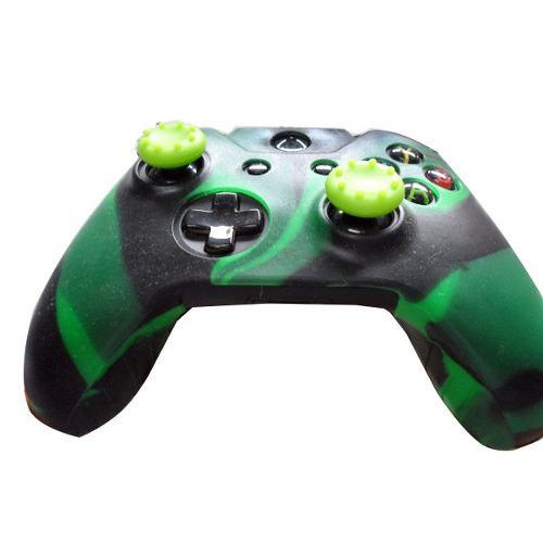 2 Kits Capas e Grips para Controle Xbox One Preto com Verde é bom? Vale a pena?