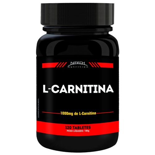L-Carnitina - 120 Tabletes - Nitech Nutrition é bom? Vale a pena?