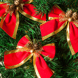 Laços Vermelhos Aveludados com Pinhas 4 Peças 10cm - Orb Christmas é bom? Vale a pena?
