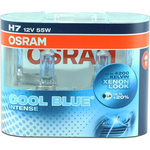 Lâmpada H7 55w 4200k Osram Cool Blue Intense - Par é bom? Vale a pena?
