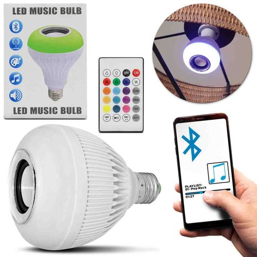 Lâmpada Led Musical Caixa de Som Bluetooth 12w Wireless Bivolt com Controle Rgb Luminária Speaker é bom? Vale a pena?