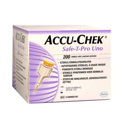 Lancetas Accu-Chek Safe T Pro Uno com 200 Unidades é bom? Vale a pena?