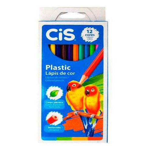 Lápis de Cor 12 Cores Plastic Cis é bom? Vale a pena?