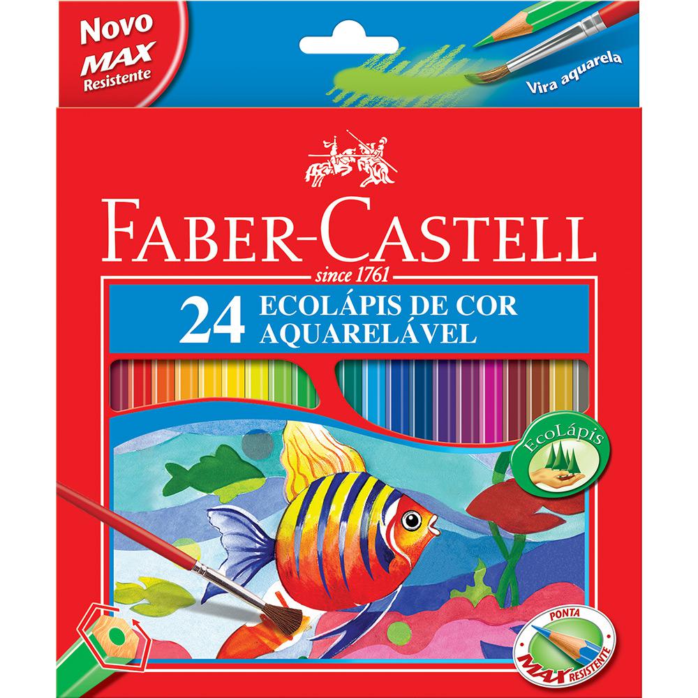 Lápis de Cor Aquarelável c/ 24 Cores - Faber-Castell é bom? Vale a pena?