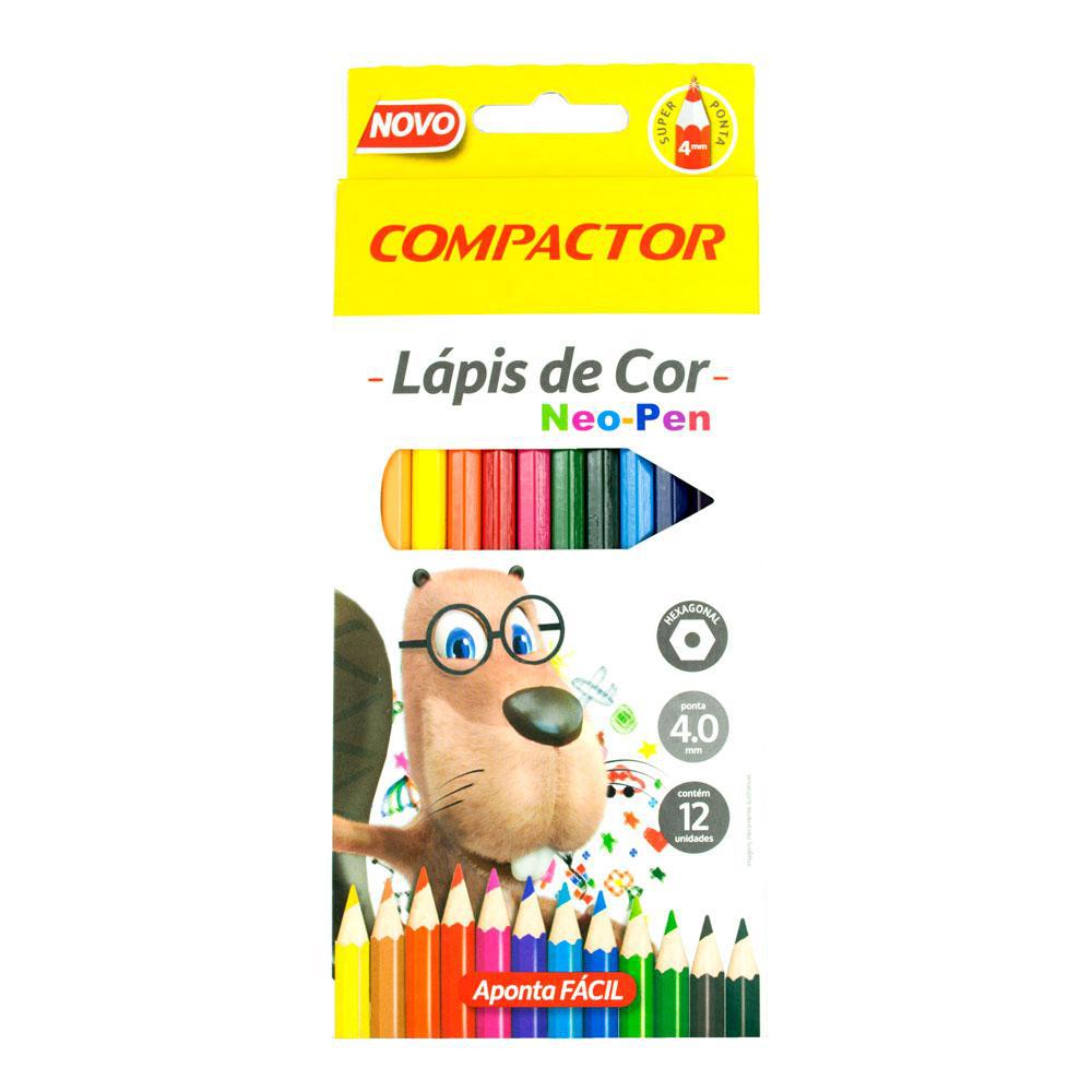 Lápis De Cor Compactor Neo-Pen C/12 é bom? Vale a pena?