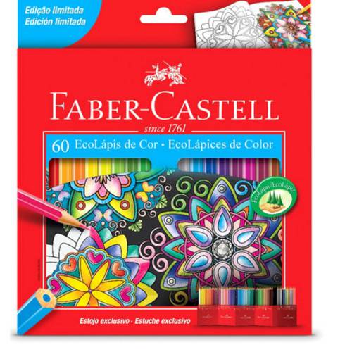 Lápis de Cor Faber-Castell com 60 Cores é bom? Vale a pena?