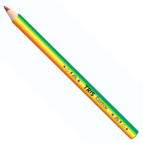 Lápis de Cor Jumbo Tris Rainbow Multicor é bom? Vale a pena?