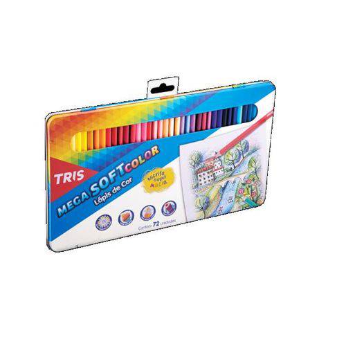 Lapis de Cor Mega Soft Color 72 Cores Tris é bom? Vale a pena?