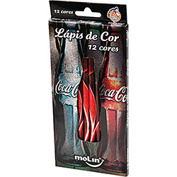Lápis de Cor Molin Redondo Coca-Cola - 12 Cores é bom? Vale a pena?