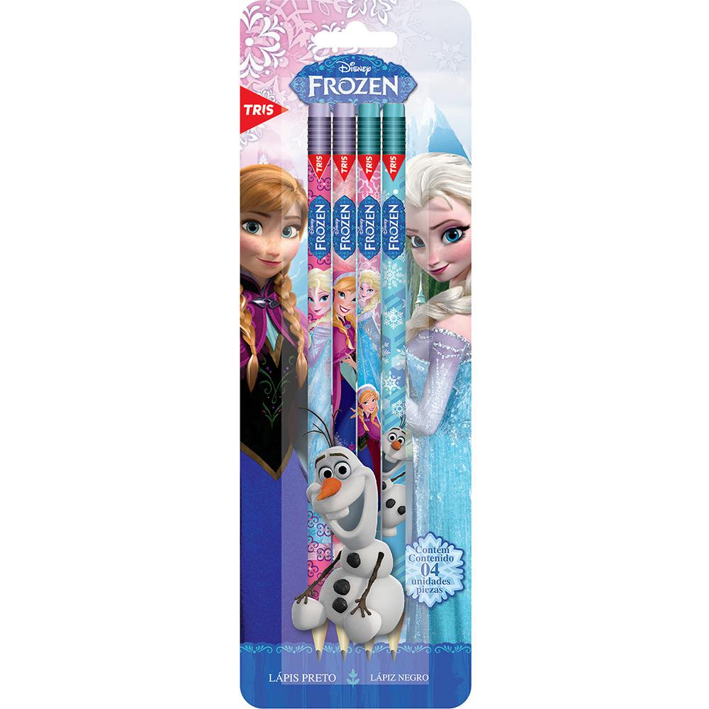 Lápis Preto Frozen com Borracha 4 Unidades - Tris é bom? Vale a pena?