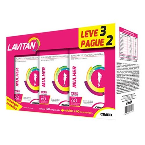 Lavitan A-z Mulher 60 Comp Kit Promocional 3 Frascos é bom? Vale a pena?