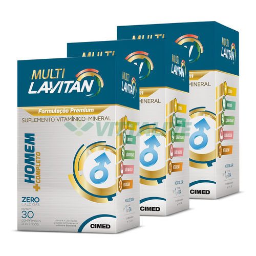 Lavitan Kit 3x Multi Homem Completo 30 Comp é bom? Vale a pena?
