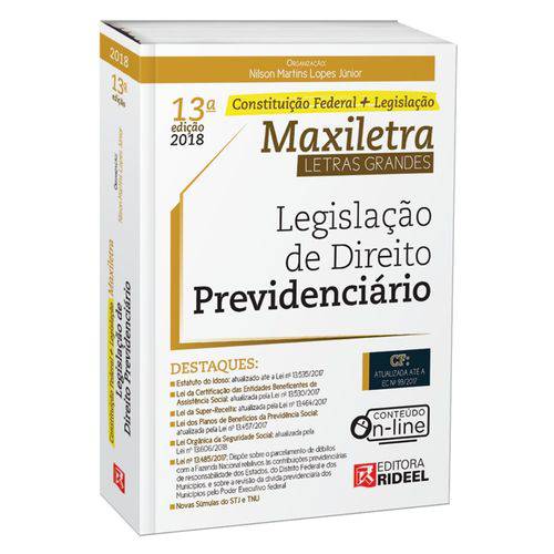 Legislação de Direito Previdenciário - Maxiletra - 13ª Edição 2018 é bom? Vale a pena?
