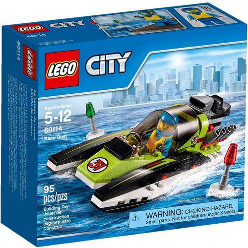 Lego - Barco de Corrida - Lego City - 60114 é bom? Vale a pena?