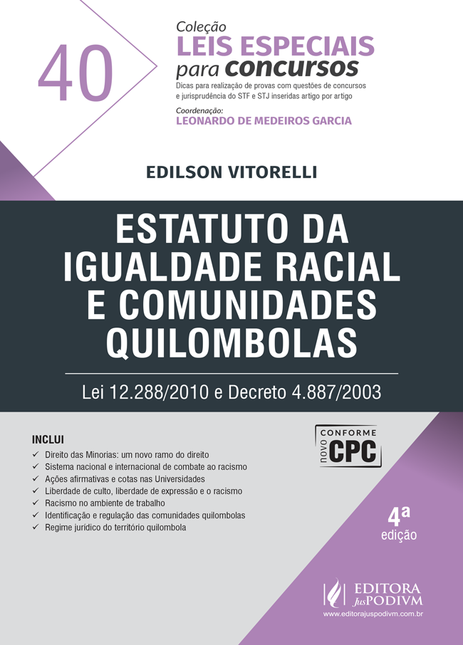 Leis Especiais para Concursos - v.40 - Estatuto da Igualdade Racial e Comunidades Quilombolas (2016) é bom? Vale a pena?