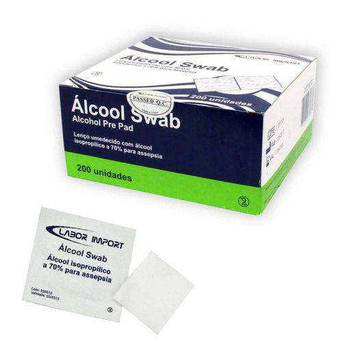 Lenço Umedecido - Álcool Swab Isopropílico 70% para Assepsia - 10 Caixas com 200 Unidades é bom? Vale a pena?
