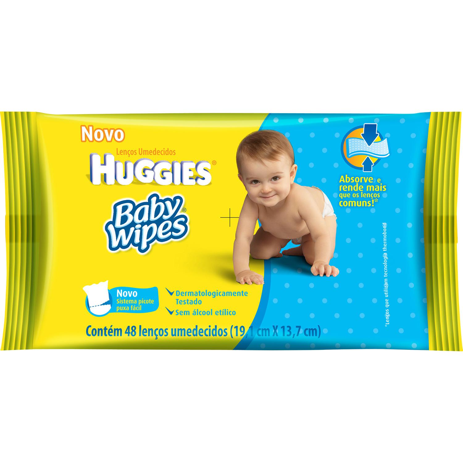 Lenços Umedecidos Huggies Baby Wipes 48 unidades é bom? Vale a pena?