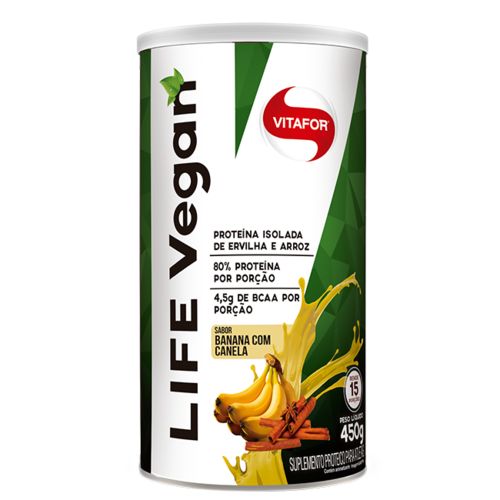 Life Vegan Proteina Vegetal 450g Vitafor é bom? Vale a pena?