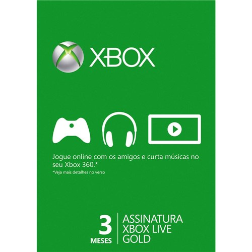 Live Card Microsoft Gold (3 Meses) - Xbox360 é bom? Vale a pena?