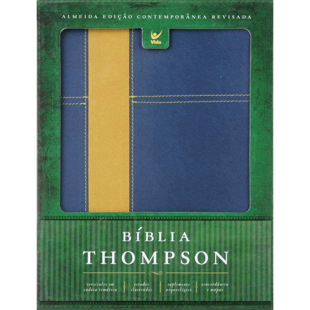 Livro - Bíblia Thompson Dois Tons Italiano - Azul e Cinza (Borda Dourada) é bom? Vale a pena?